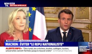 Marine Le Pen: "Emmanuel Macron a le plus grand mal à se départir de son idéologie antinationale"