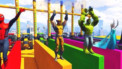 Tracteur Dessin Anime Pour Enfants Avec Voitures Colorees Et Drole Comptines Bebe Sur Orange Videos