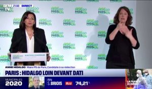 Municipales: en tête à Paris, Anne Hidalgo salue
