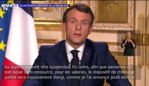 Emmanuel Macron annonce la suspension des factures d'eau, de gaz, d'électricité ainsi que les loyers pour les entreprises