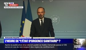 "Le gouvernement va demander au Parlement de lui donner les moyens de faire face à l'urgence" Edouard Philippe