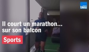 Près de Toulouse, il court un marathon sur son balcon !