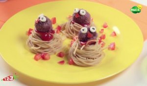 Les boulettes de spaghettis piou piou avec 123 Cuisine sur Piwi+