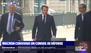 Emmanuel Macron se rend au ministère de l'Intérieur pour un conseil de défense
