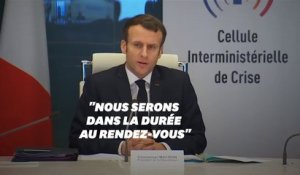 Emmanuel Macron: "Nous sommes au début de cette crise"