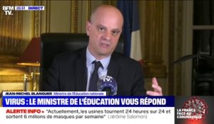 Enseignement à distance: "Le début est forcément un peu difficile" dit Jean-Michel Blanquer