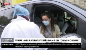 Le drive-corona, le nouveau test de dépistage en voiture