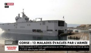 Corse : 12 malades évacués par l'armée