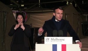 Emmanuel Macron - À Mulhouse, aux côtés des femmes et des hommes mobilisés en première ligne