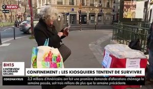 CORONAVIRUS - Avec le confinement, les clients sont moins nombreux chez les kiosquiers, qui tentent de survivre - VIDEO