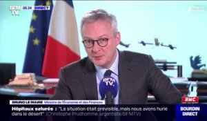 Bruno Le Maire, ministre de l'Economie et des Finances, assure "qu'il n'y a pas de pénurie alimentaire aujourd'hui"