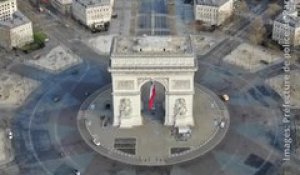Coronavirus : Les avenues désertes de Paris vues du ciel grâce à un drone