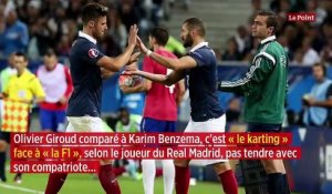 « On ne confond pas la F1 et le karting » : le tacle de Benzema à Giroud