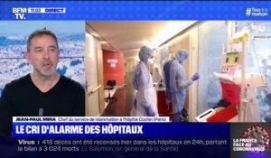 Jean-Paul Mira, chef de service en réanimation, annonce le transfert de patients de l'hôpital Cochin vers Brest ou Saint-Brieuc demain