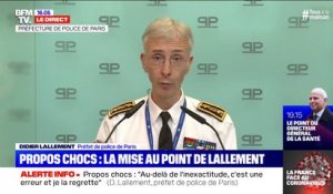 Après ses propos chocs, Didier Lallement "veut dire son profond respect pour l'engagement" des forces de sécurité et des secouristes