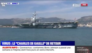 Le porte-avions Charles de Gaulle est arrivé à Toulon