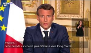 Emmanuel Macron: "Le moment a révélé des failles, des insuffisances"