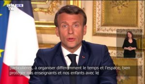 Emmanuel Macron annonce la réouverture des crèches, écoles, collèges et lycées le 11 mai