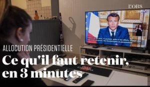 Ce qu’il faut retenir de l’allocution d’Emmanuel Macron sur la pandémie de Covid-19