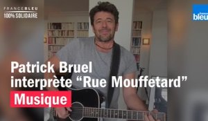 Depuis son salon, Patrick Bruel reprend sa chanson "Rue Mouffetard" écrite par Vianney