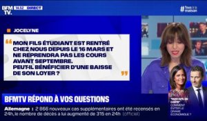 Mon fils étudiant est rentré chez nous et ne reprend les cours qu'en septembre, peut-il bénéficier d'une baisse de loyer? BFMTV répond à vos questions