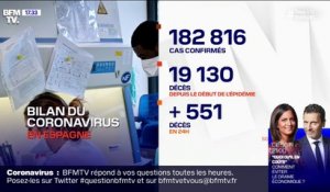Coronavirus: 551 morts supplémentaires en Espagne en 24h, portant le bilan à 19.130 morts
