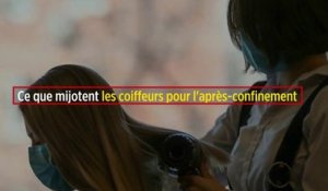 Ce que mijotent les coiffeurs pour l'après-confinement