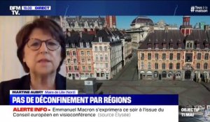 Martine Aubry sur le déconfinement: "Il faut des directives générales et faire confiance aux maires"