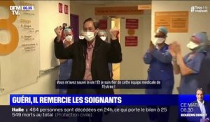 "Je suis fier de votre équipe": un patient guéri du coronavirus remercie les soignants à sa sortie de la clinique à Stains