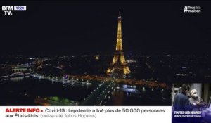Les superbes images de Paris, la nuit en plein confinement, prises par le drone BFMTV