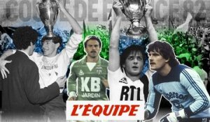 Bathenay, Fernandez, Castaneda et Lopez refont la finale PSG - Saint-Etienne - Foot - Coupe de France 1982