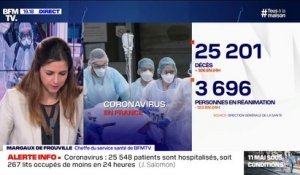 Coronavirus: 25.201 morts en France depuis le début de l'épidémie, 306 en 24h