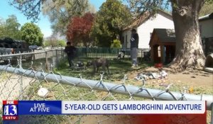 Un jour après avoir volé le SUV de la famille, un garçon de cinq ans fait un tour en Lamborghini