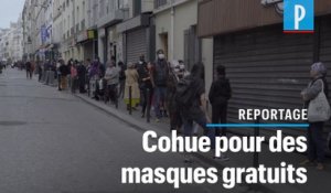 Trop de monde pour des masques gratuits à la Goutte d'Or, la police ferme la boutique