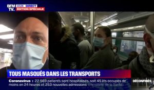 Thierry Babec (UNSA-RATP) observe "une certaine discipline" des usagers du métro parisien sur le port du masque
