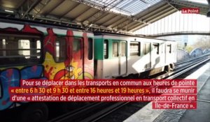 Confinement : que disent les nouvelles attestations pour les transports en Île-de-France