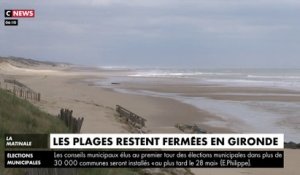 Les plages restent encore fermées en Gironde