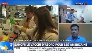 Coronavirus - Les USA prioritaires pour un vaccin - SANOFI France s'explique : "L'Europe est moins bien organisée, j'espère qu'elle va en tirer les leçons"