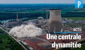 Allemagne : les tours d'une centrale nucléaire démolies à la dynamite