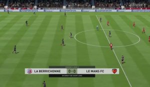 La Berrichonne de Châteauroux - Le Mans FC sur FIFA 20 : résumé et buts (L2 - 34e journée)