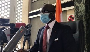 Conférence de presse du Procureur de la République Adou Richard relative aux actions judiciaires contre l'ex-PAN, Guillaume SORO