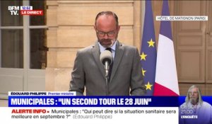 Édouard Philippe: "Le choix du second tour des municipales le 28 juin prochain est réversible"