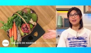 Salade de mangue carotte et chou kale