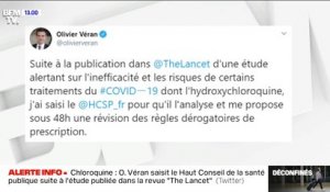 Chloroquine: Olivier Véran demande une révision des règles de prescription