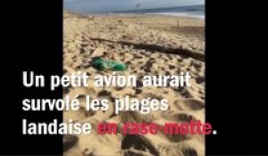 VIDEO - Landes : un petit avion survole les plages en rase-motte et affole les promeneurs