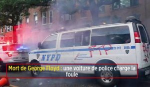 Mort de George Floyd : une voiture de police charge la foule