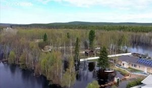 La Laponie inondée par la fonte des neiges due aux chaleurs exceptionnelles