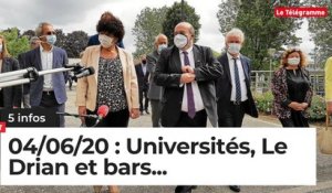 Universités, Le Drian et bars... Cinq infos bretonnes du 4 juin