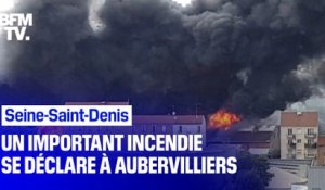 Seine-Saint-Denis: un important incendie se déclare dans un entrepôt à Aubervilliers