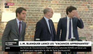 J-M Blanquer lance les « Vacances apprenantes »